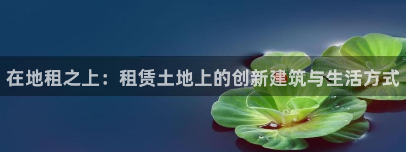 意昂体育3软件：在地租之上：租赁土地上的创新建筑与生活方式