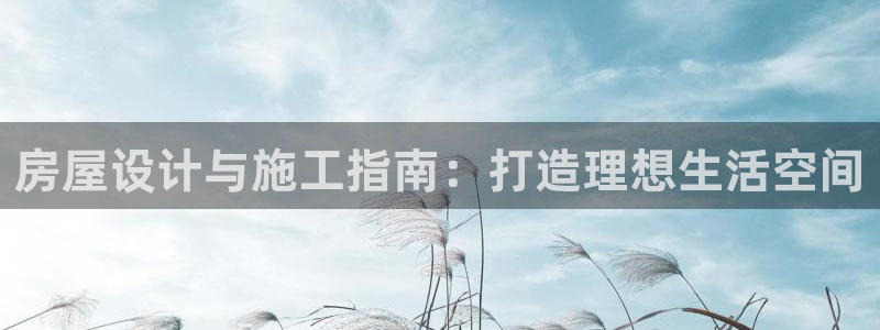 意昂体育3软件：房屋设计与施工指南：打造理想生活空间