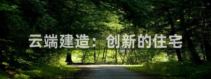 意昂体育3平台注册要钱吗安全吗：云端建造：创新的住宅