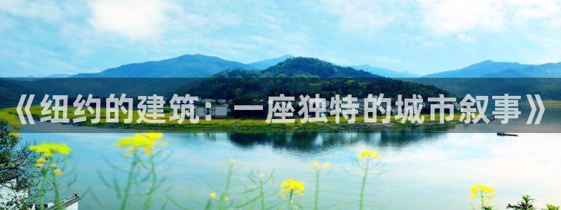 意昂体育3招商电话：《纽约的建筑：一座独特的城市叙事》