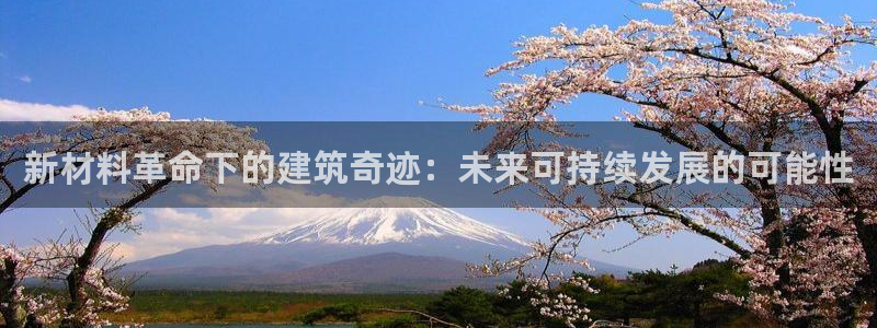 意昂体育3是干嘛的公司：新材料革命下的建筑奇迹：未来可持续发展的可能性