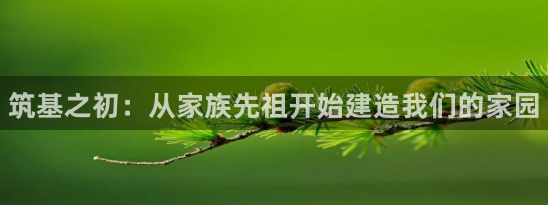 意昂体育3平台是正规平台吗：筑基之初：从家族先祖开始建造我们的家园