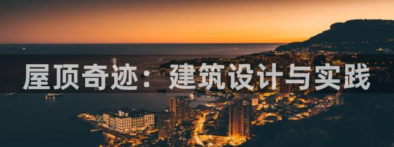 注册意昂3：屋顶奇迹：建筑设计与实践