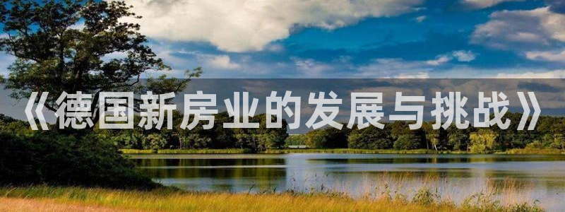 意昂体育3娱乐：《德国新房业的发展与挑战》