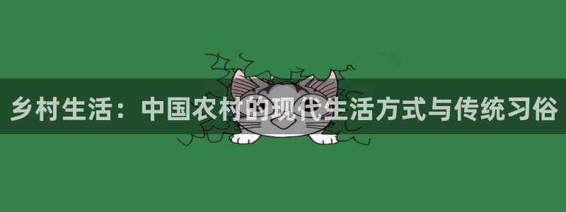 意昂3集团：乡村生活：中国农村的现代生活方式与传统习俗
