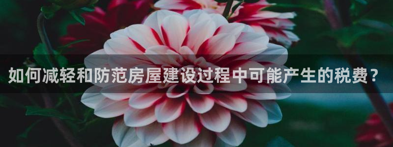 意昂3娱乐下载：如何减轻和防范房屋建设过程中可能产生的税费？