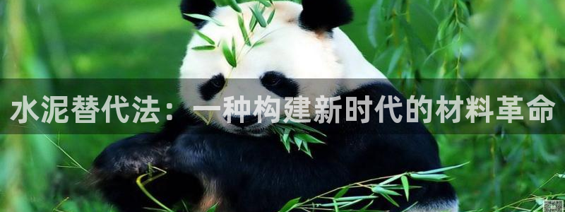 意昂体育3平台注册流程图：水泥替代法：一种构建新时代的材料革命