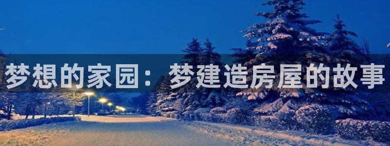 意昂3集团官网首页：梦想的家园：梦建造房屋的故事